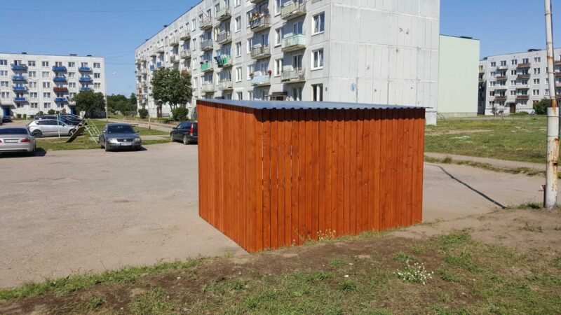 Sadzīves atkritumu konteineru novietne 2 lieliem konteineriem - Image 2