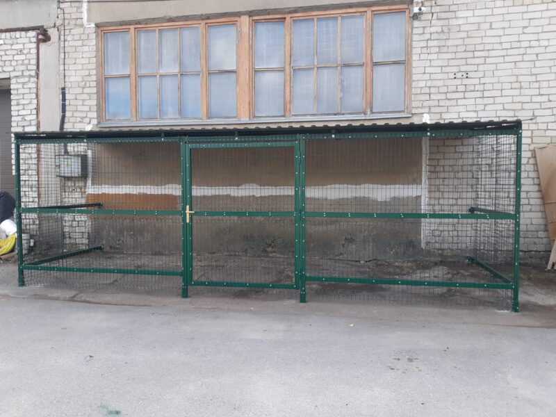 Sadzīves atkritumu konteineru novietne 4 lieliem konteineriem - Image 2