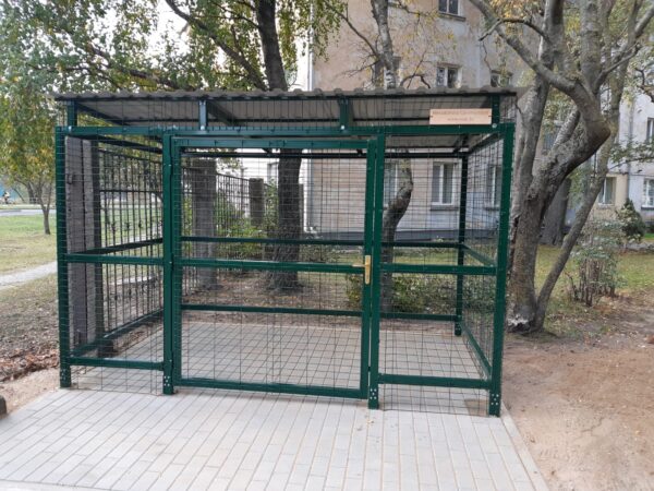 Sadzīves atkritumu konteineru novietne 2 lieliem un 2 maziem konteineriem - Image 5