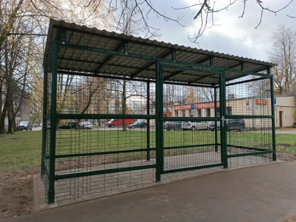 Sadzīves atkrituu konteineru novietne 3 lieliem konteineriem - Image 4