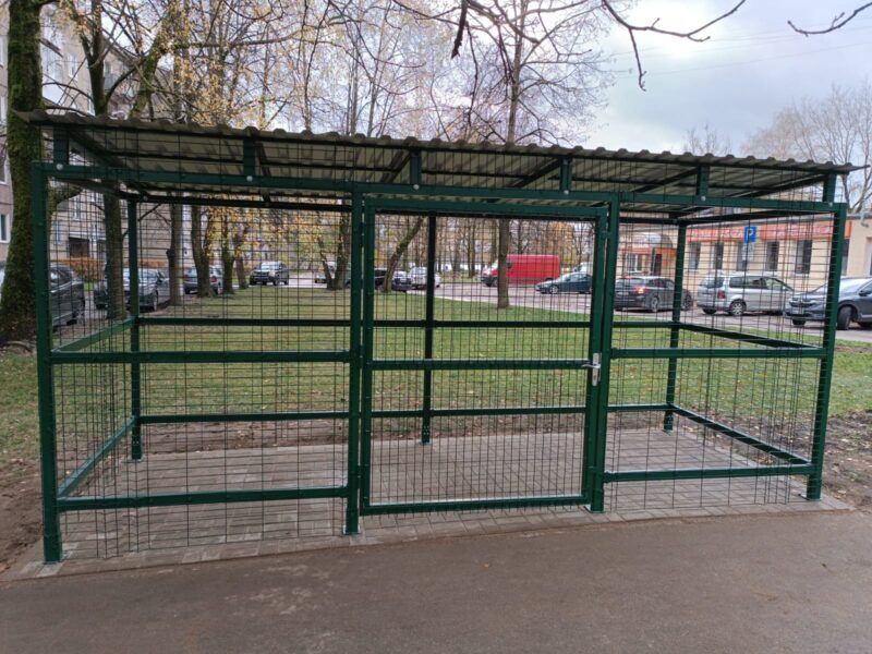 Sadzīves atkritumu konteineru novietne 3 lieliem konteineriem - Image 5