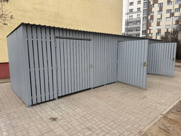 Modulārā atkritumu konteineru novietne ar dēļiem - Image 7